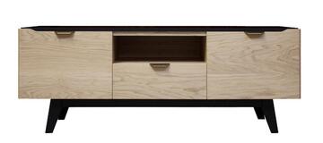 B2285_ Meuble TV Chêne sur mesure