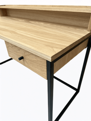 Bureau chêne naturel et métal