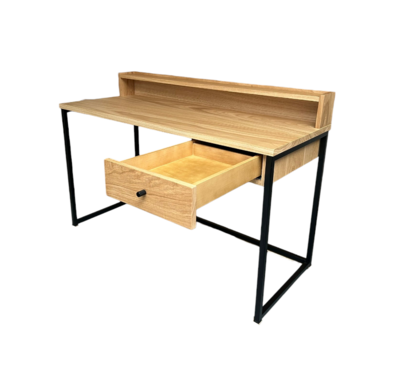 bureau chêne naturel et métal