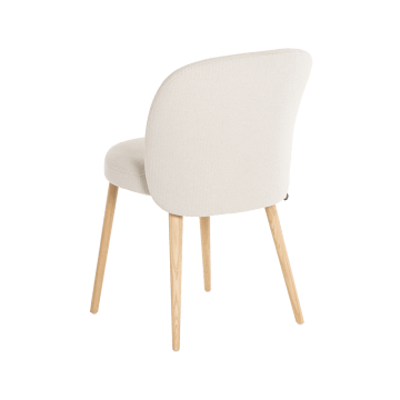 Chaise MOBITEC NEO sans accoudoirs pied bois tissu personnalisable dos