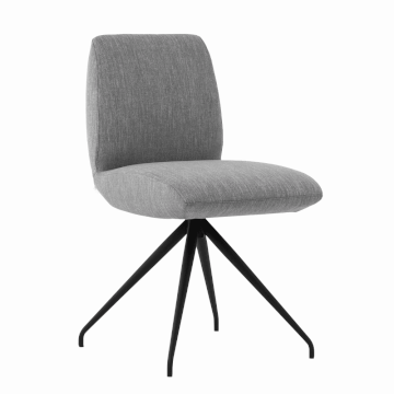 Chaise MOBITEC 100 pied métal tissu hip hop gris personnalisable