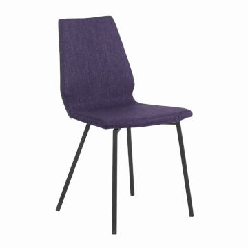 Chaise MOBITEC 41 pied métal noir tissu hip hop violet personnalisable