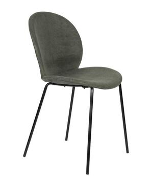 ZUIBON velours côtelé vert pied métal noir