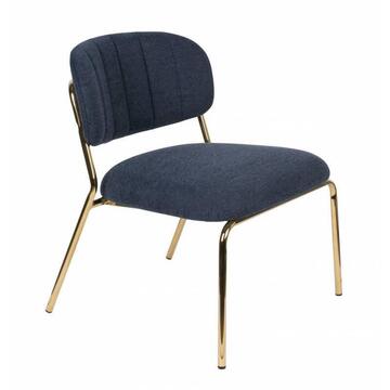 ZUIJOL chaise salon gold bleu